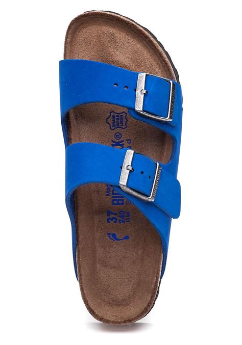 royal blue birkenstock sandals.